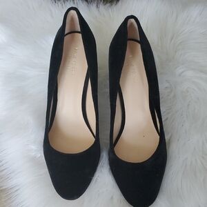 Kate Spade Black Heels Pumps Elegant Velvet Shoes With Rhinestone  Sz 8.5